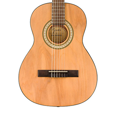 Fender FA-25N Ceviz Klavye Natürel 3/4 Klasik Gitar